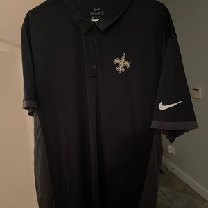XXL New Without Tags Nike Dri Fit New Orleans Saints Polo. Never Worn.